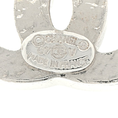 Chanel Crystal Mini CC Earrings Silver 4 of 4