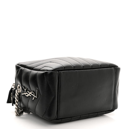 Saint Laurent Calfskin Y Quilted Monogram Small Loulou Bowling Bag Black 4 of 11