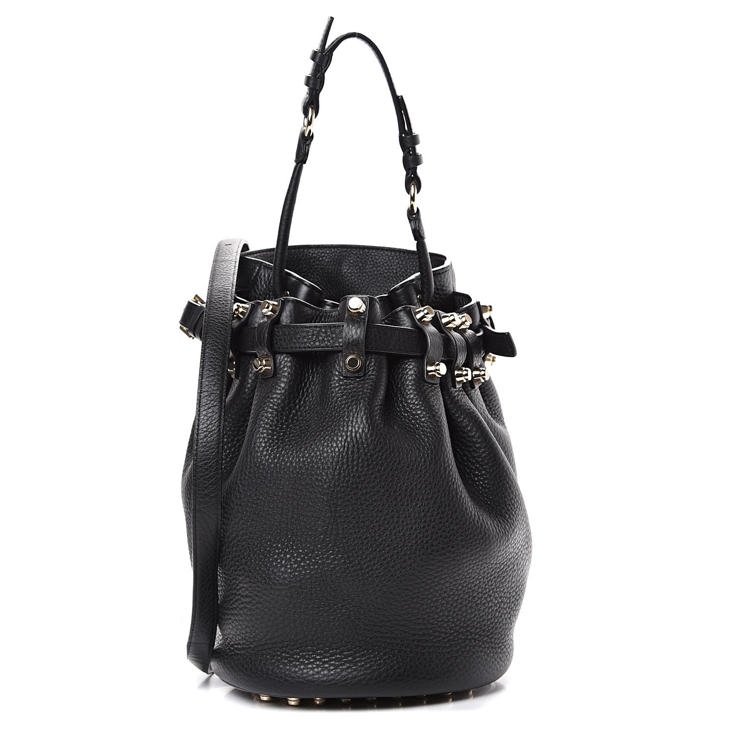 Alexander Wang Pebbled Lambskin Diego Bucket Black Nickel Hardware 1 of 10