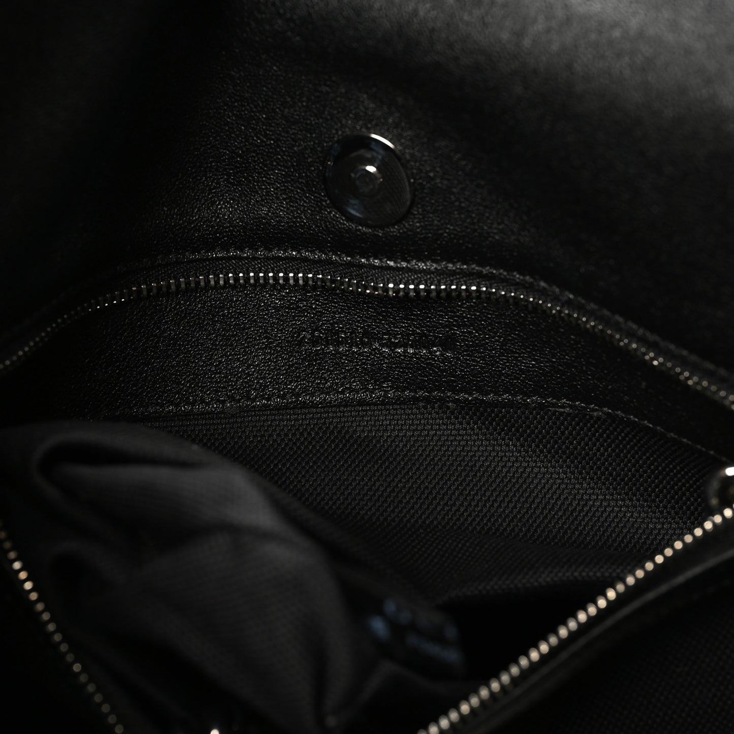 Sakai Be Green Calfskin Diagonal Stitched Medium Blondie Tote Black