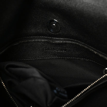 Gucci Sakai Be Green Calfskin Diagonal Stitched Medium Blondie Tote Black 7 of 11