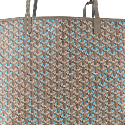 Goyard Goyardine Saint Louis Claire Voie GM Grege Turquoise 9 of 11