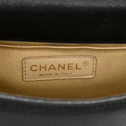 Chanel Goatskin Quilted Large Rita Top Handle Flap Black 6 of 14