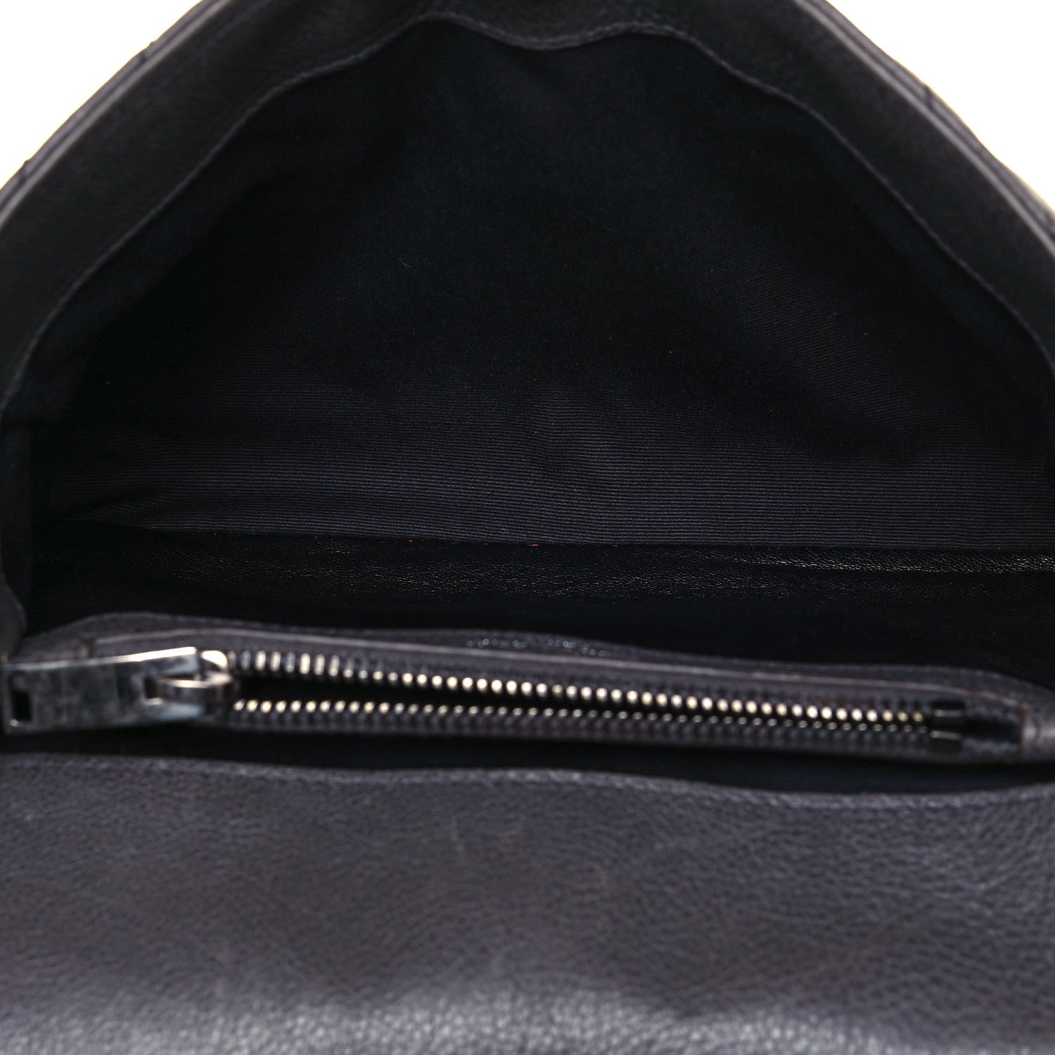 Saint Laurent Sheepskin Matelasse Chevron Monogram Medium College Bag Asphalt 5 of 13