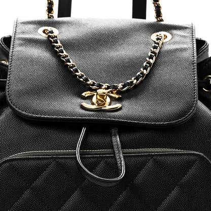 Chanel Caviar Quilted Business Affinity Backpack Black 8 of 11