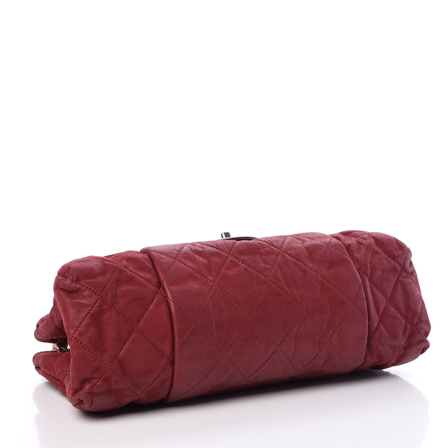 Chanel Iridescent Calfskin Large Chic Quilt Flap Red 4 of 11