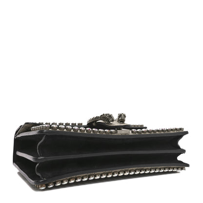 Gucci GG Supreme Monogram Crystal Small Dionysus Shoulder Bag Black 4 of 11