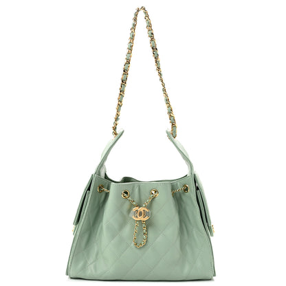 Chanel Caviar Quilted Small Chanel 25 Handbag Light Green 1 of 10