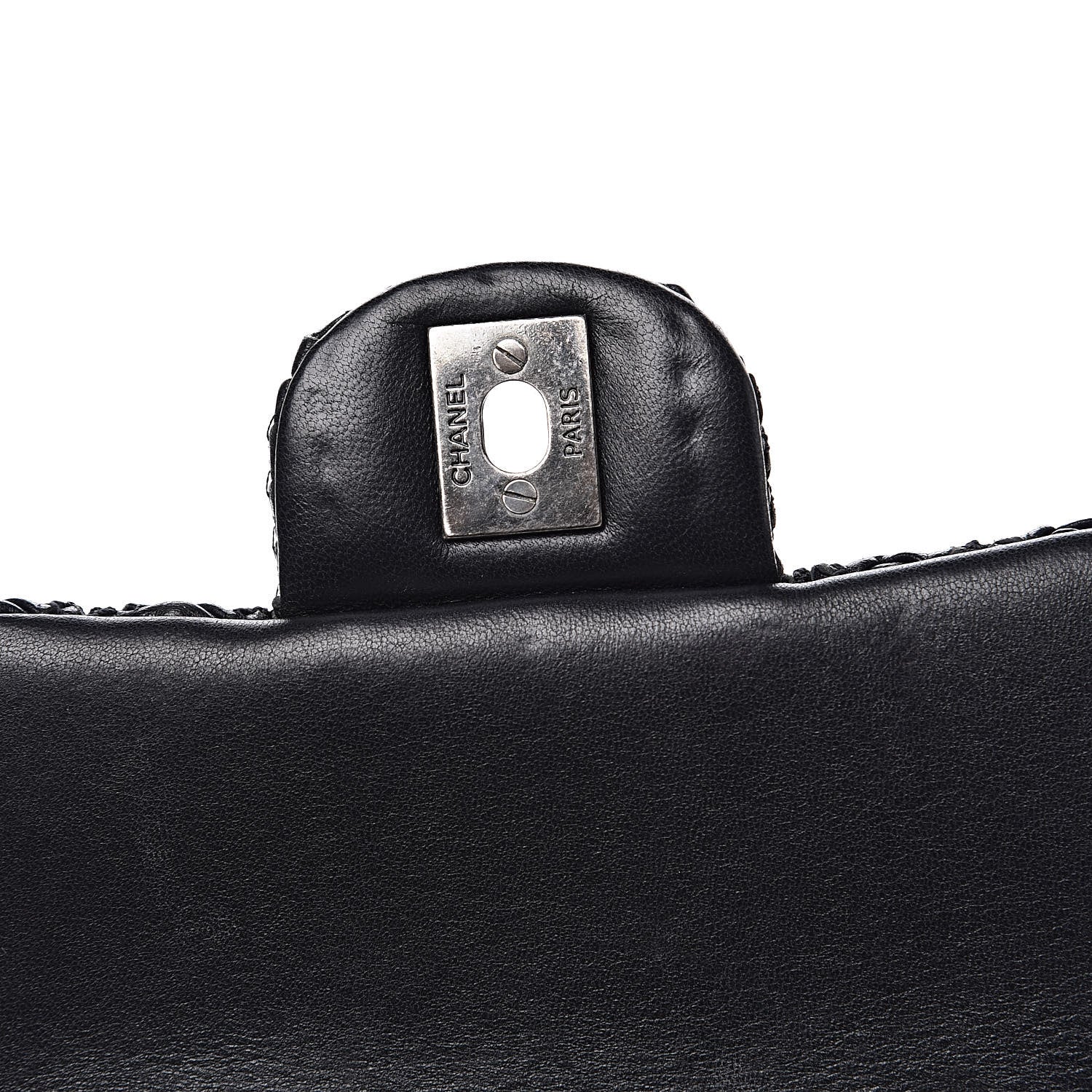 Chanel Lambskin Embroidered Mini Flap Black 12 of 12