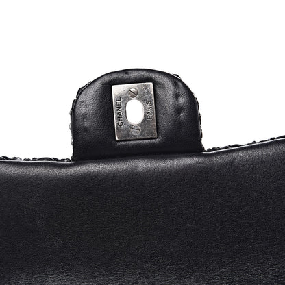 Chanel Lambskin Embroidered Mini Flap Black 12 of 12