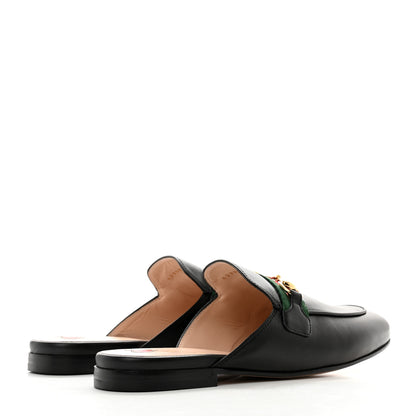 Gucci Malaga Kid Web Womens Princetown Slippers 38 Black 4 of 8