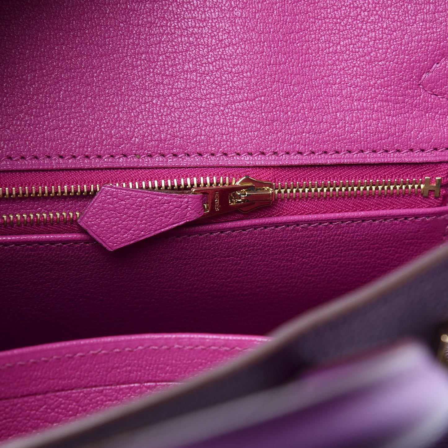 Togo Horseshoe Birkin 25 Anemone Rose Poupre