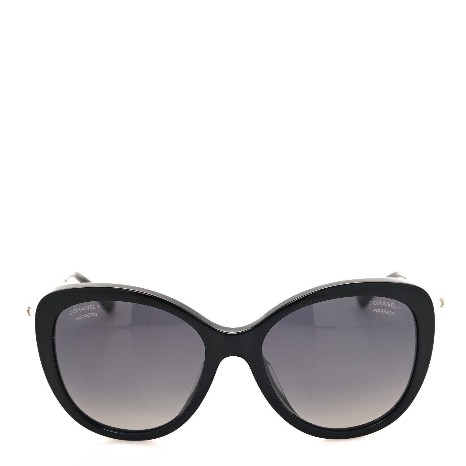 Chanel Acetate Pearl Polarized Winter Butterfly Sunglasses 5338-H-A Black 2 of 7
