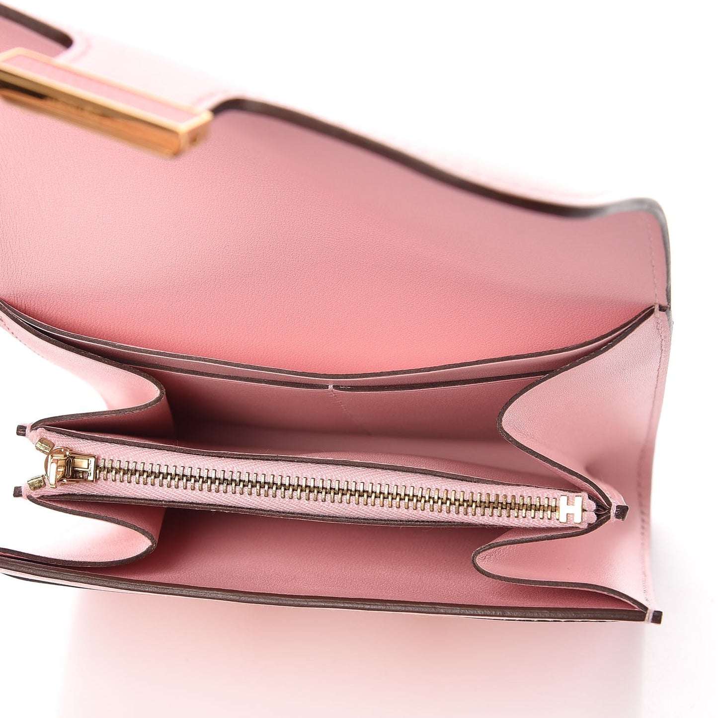 Tadelakt Lizard Constance Short Wallet Rose Sakura Bougainvillea
