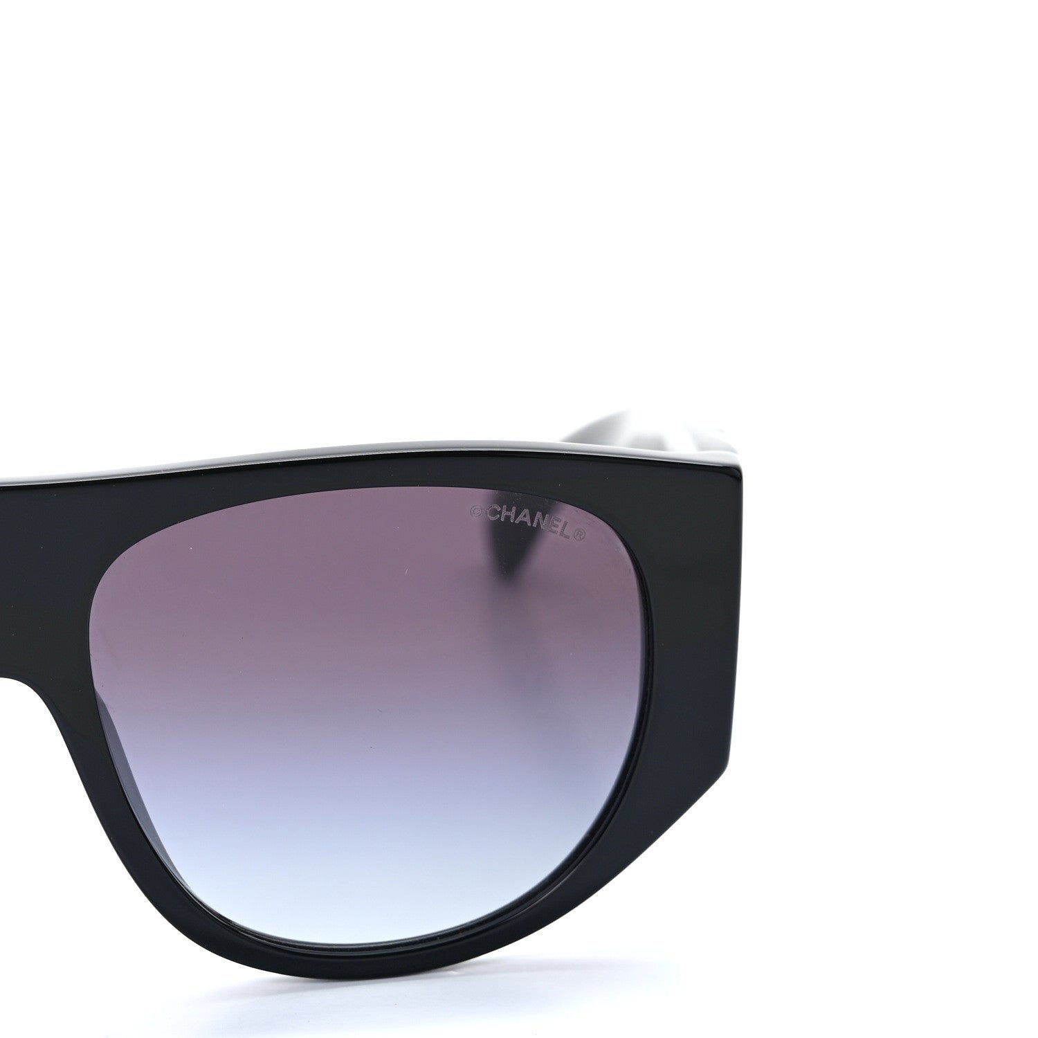 Chanel Acetate Quilted CC Pilot Sunglasses 71465A Black 5 of 8