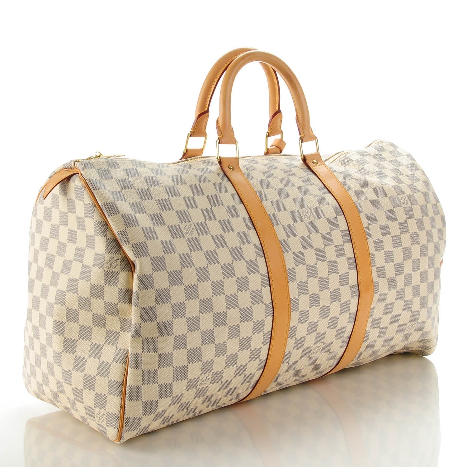 Louis Vuitton Damier Azur Keepall 50 3 of 8