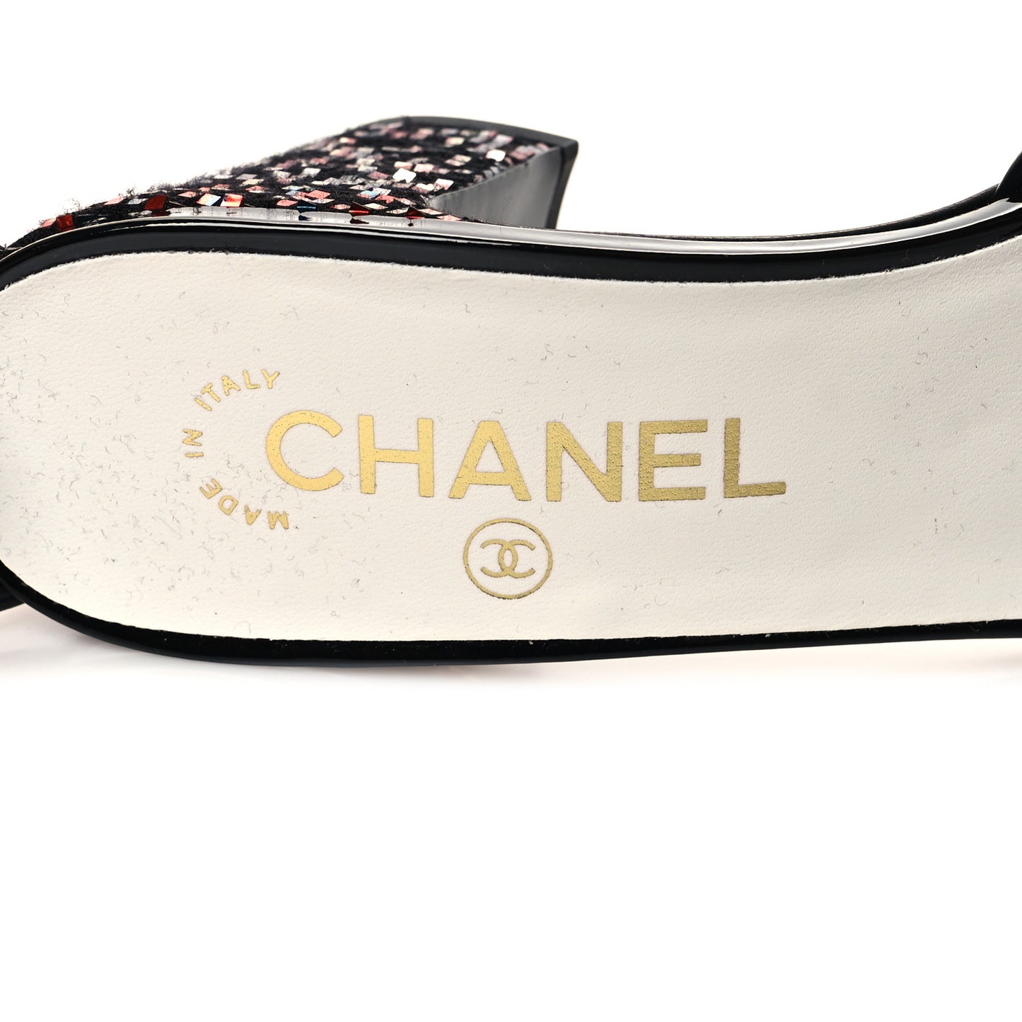 Glitter Ankle Strap Sandals 39 Multicolor