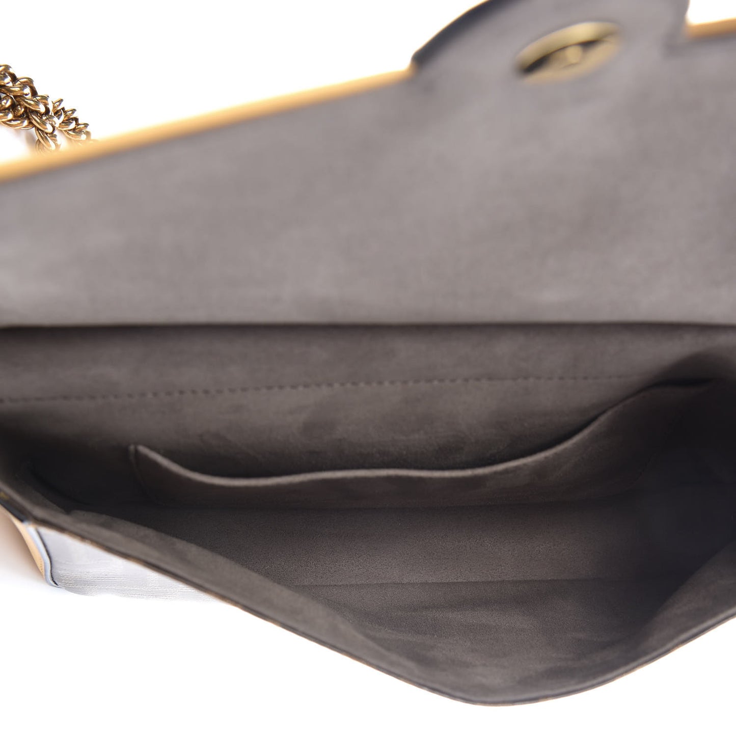 Vitello Grace Glazed Fabric FF 1974 Double F Shoulder Bag Alchemy Mogano Panna