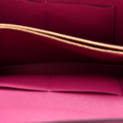 Hermes Matte Alligator Kelly Wallet To Go Rose Scheherazade 6 of 12