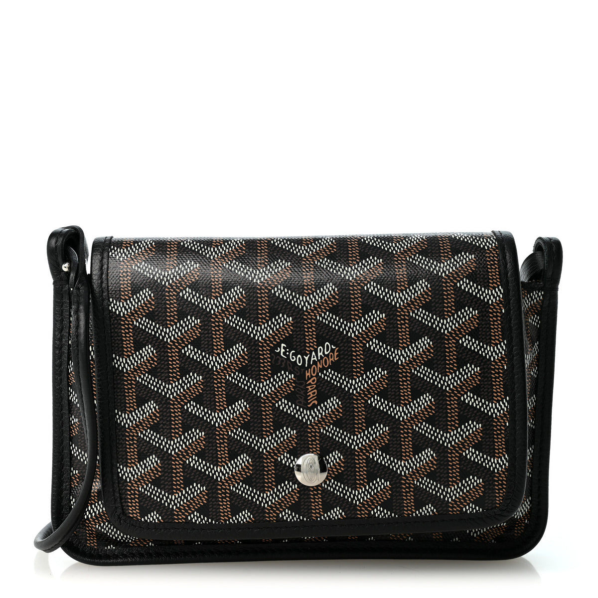 Goyardine Plumet Wallet Clutch Black