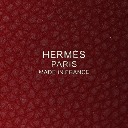 Hermes Taurillon Clemence Picotin Lock 18 PM Rouge Garance 6 of 10