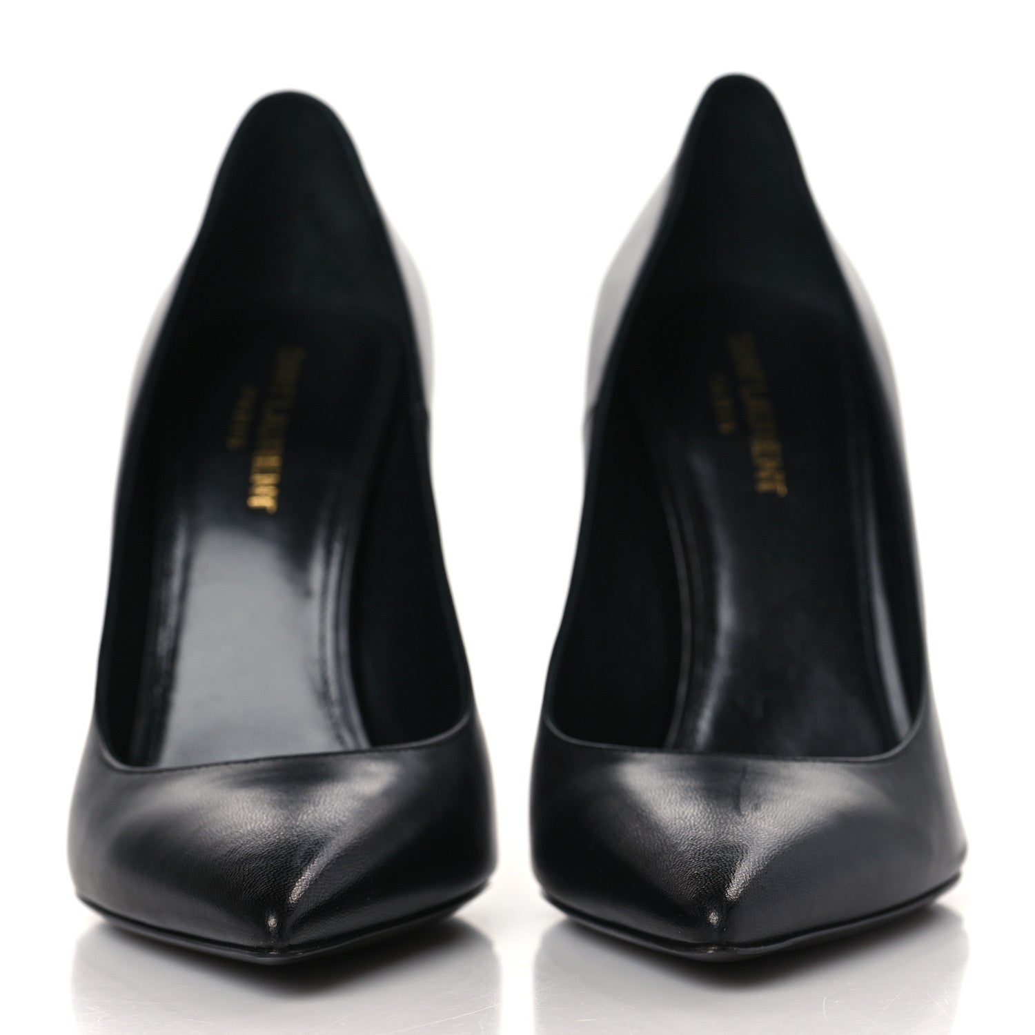 Saint Laurent Calfskin Opyum 100 Pumps 39 Black 3 of 10