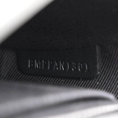 Burberry Calfskin Gingham Print Small Lola Bag Black White 7 of 10