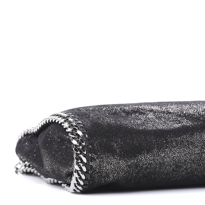 Stella McCartney Chamois Shiny Dotted Mini Falabella Fold Over Tote Ruthenium 7 of 10