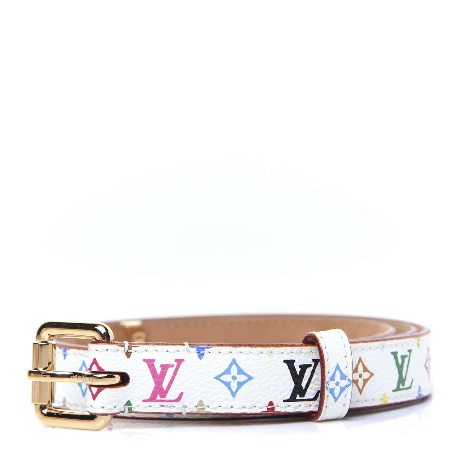 Louis Vuitton Monogram Multicolor Belt 90 36 White 1 of 10