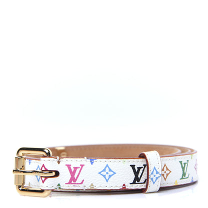 Louis Vuitton Monogram Multicolor Belt 90 36 White 1 of 10