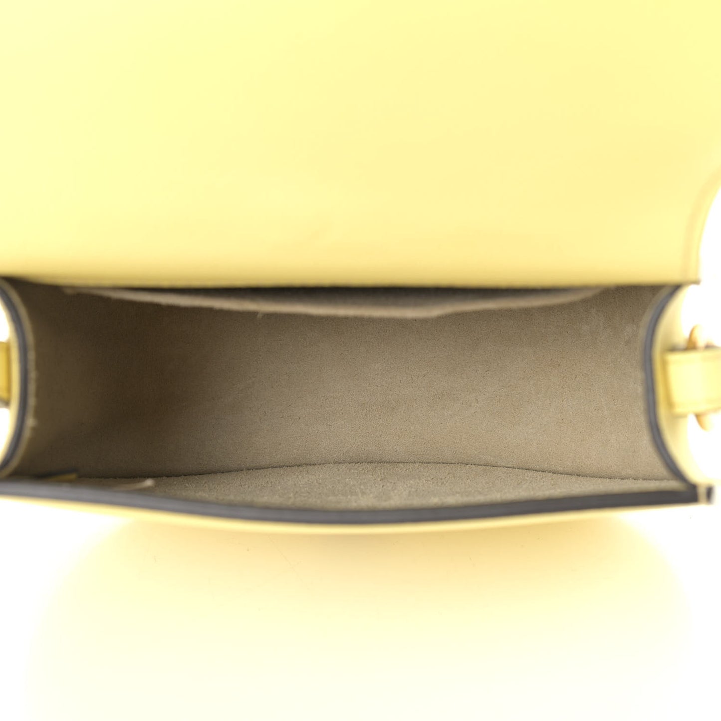Calfskin Suede Small Nile Bracelet Bag Lemonade