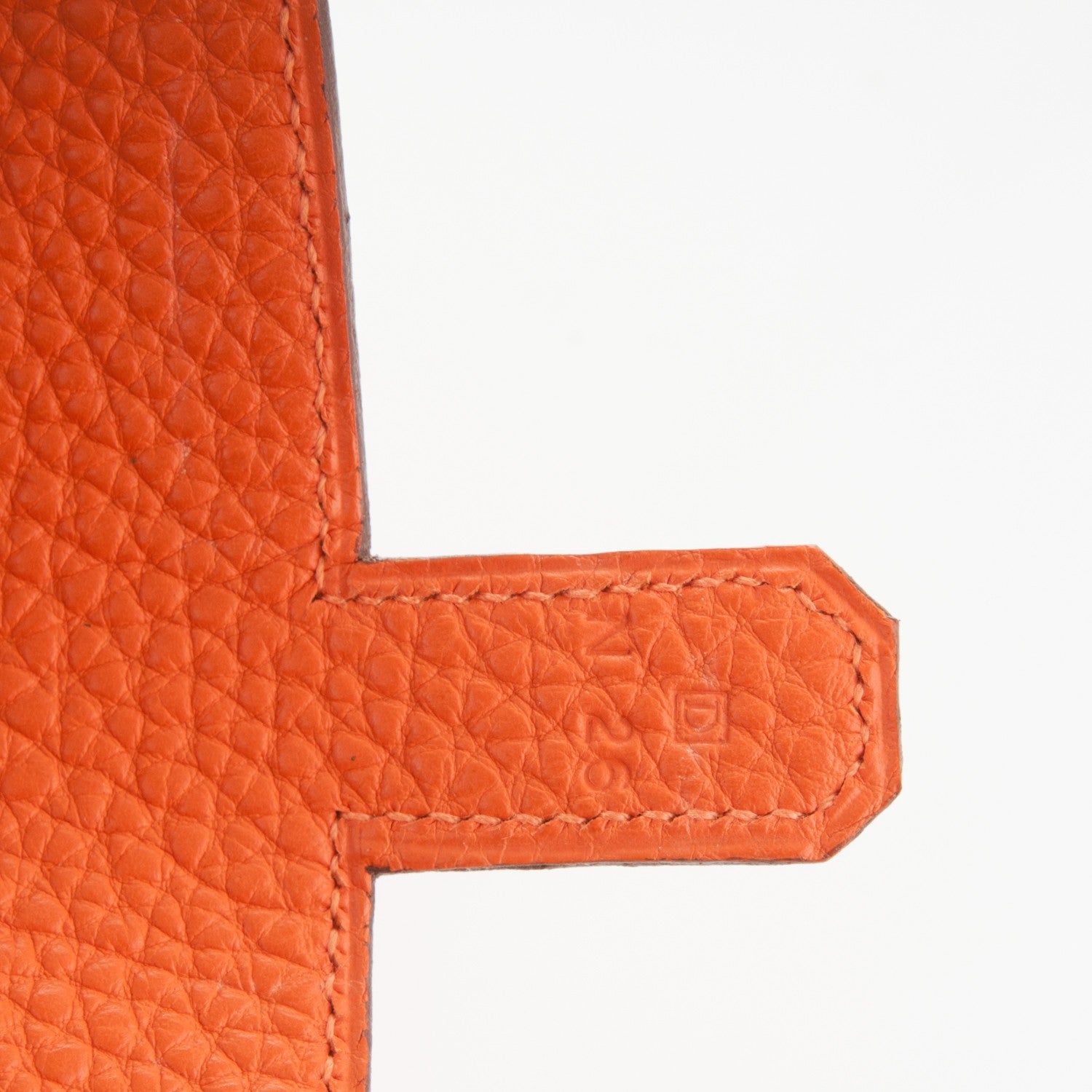 Hermes Togo Amelie Flat Pochette Orange 5 of 7