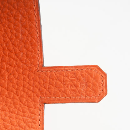 Hermes Togo Amelie Flat Pochette Orange 5 of 7