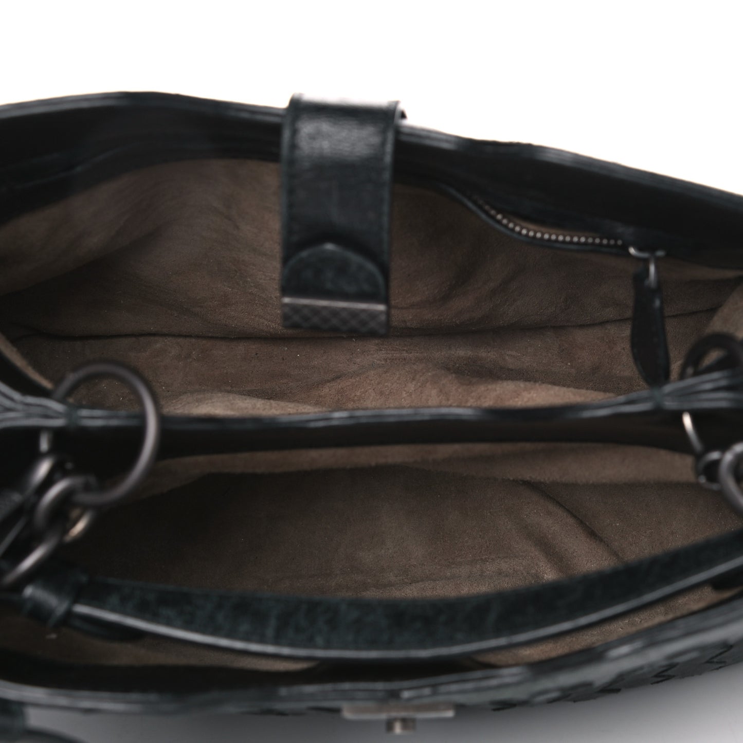 Calfskin Intrecciato Bag Black
