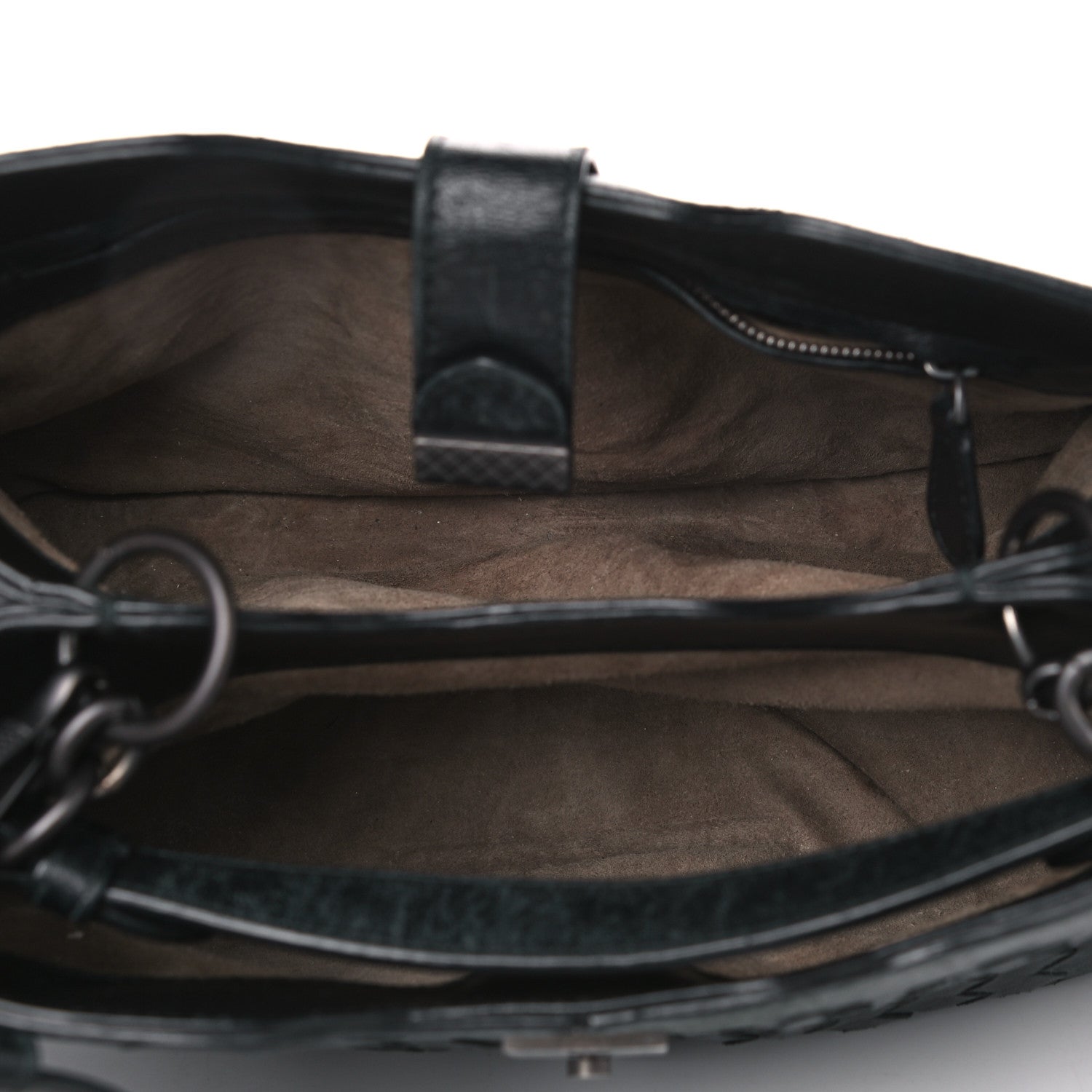 Bottega Veneta Calfskin Intrecciato Bag Black 4 of 17