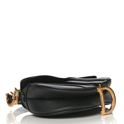 Christian Dior Grained Calfskin Mini Saddle Bag Black 3 of 16