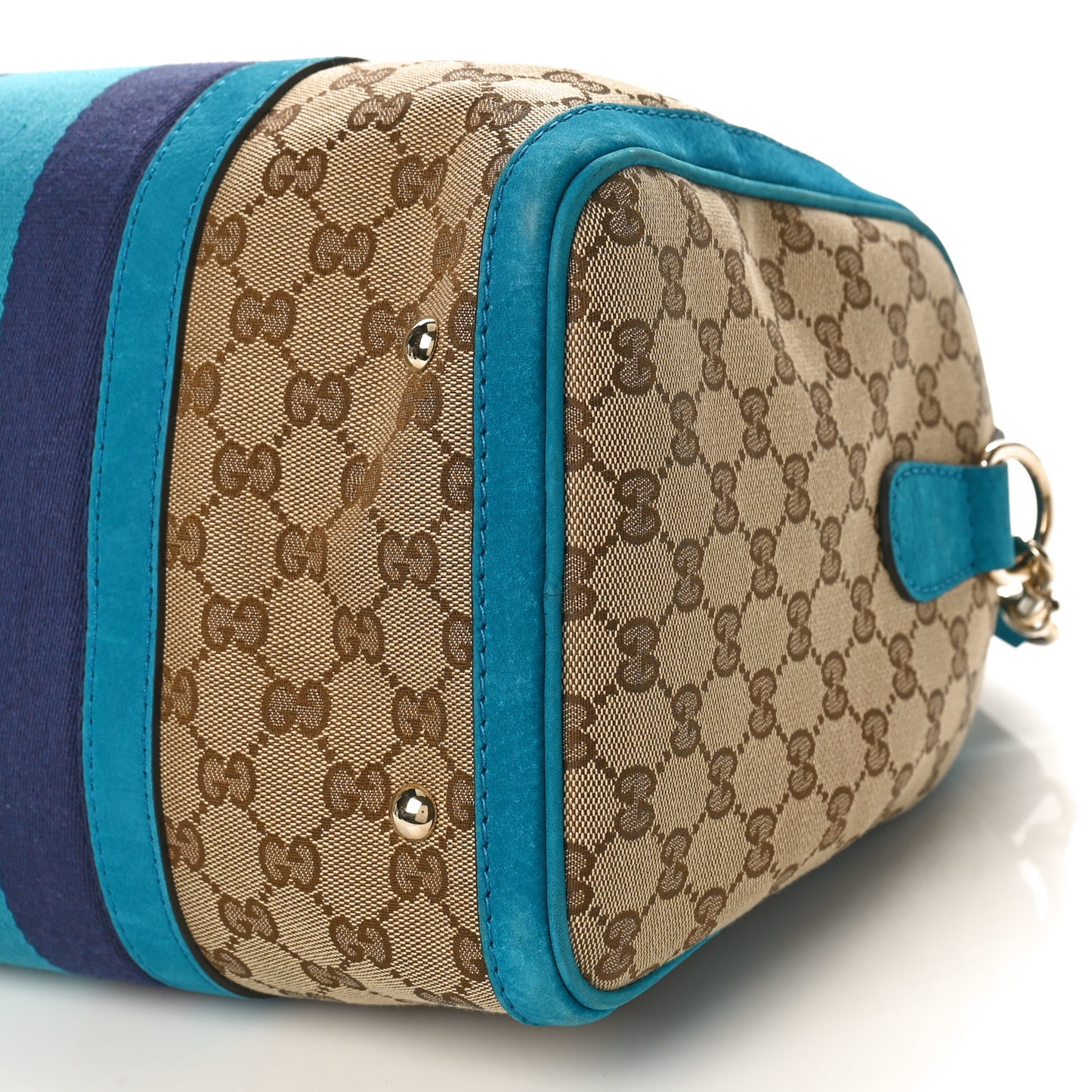 Monogram Vintage Web Medium Boston Teal