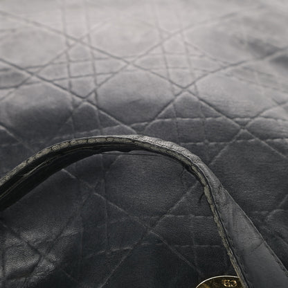 Christian Dior Lambskin Cannage Shopping Tote Black 8 of 9