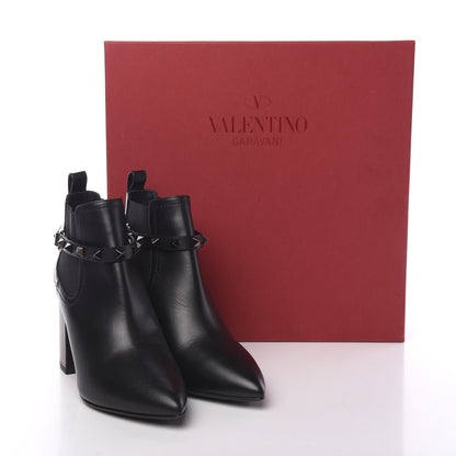 Valentino Garavani Calfskin Rockstud Chelsea 85mm Ankle Boots 36 Black 10 of 10