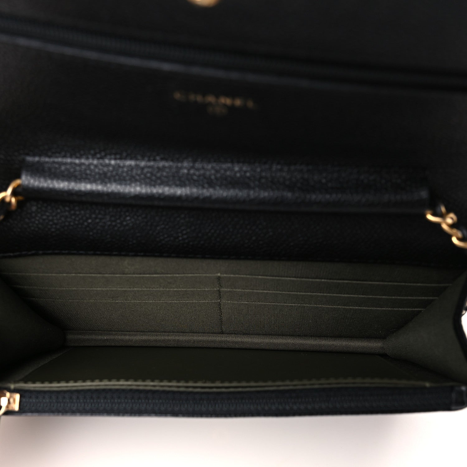 Chanel Caviar Quilted Boy Wallet On Chain WOC Black 5 of 11