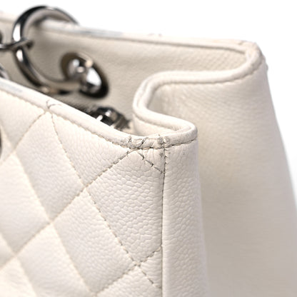 Chanel Caviar Quilted Grand Shopping Tote GST White 18 of 27