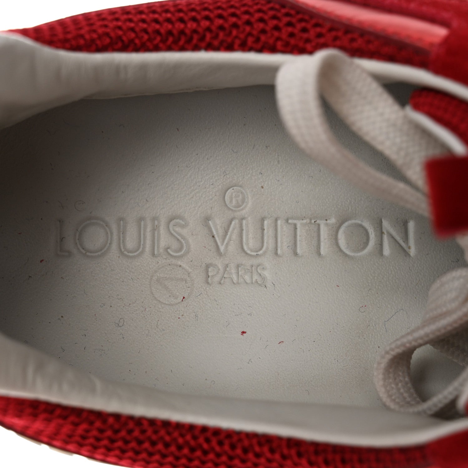 Louis Vuitton Suede Calfskin Run Away Sneakers 37.5 Rouge 7 of 9