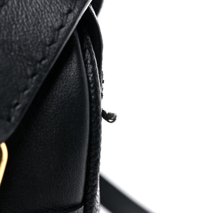 Burberry Soft Grain Calfskin Small Buckle Zip Bag Black 11 of 17