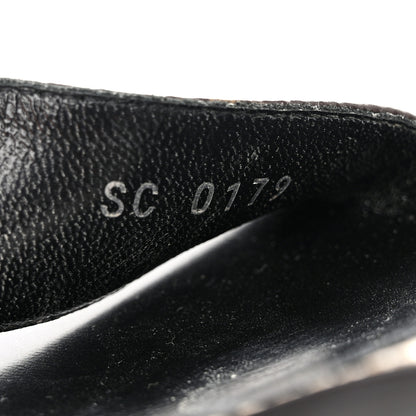 Louis Vuitton Calfskin Monogram Passenger Sandals 37.5 Black 8 of 10