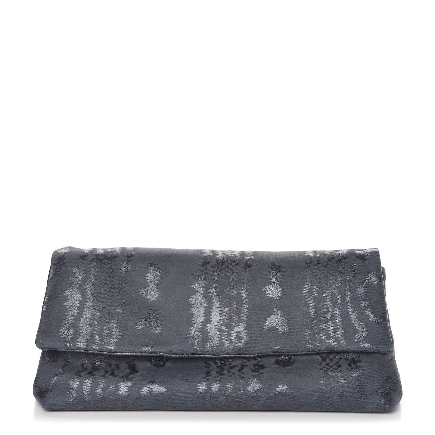 Iridescent Moire Cosmetic Case Grey