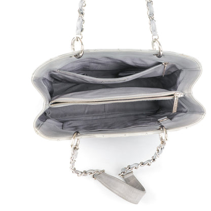Chanel Caviar Quilted Grand Shopping Tote GST Light Grey 5 of 7
