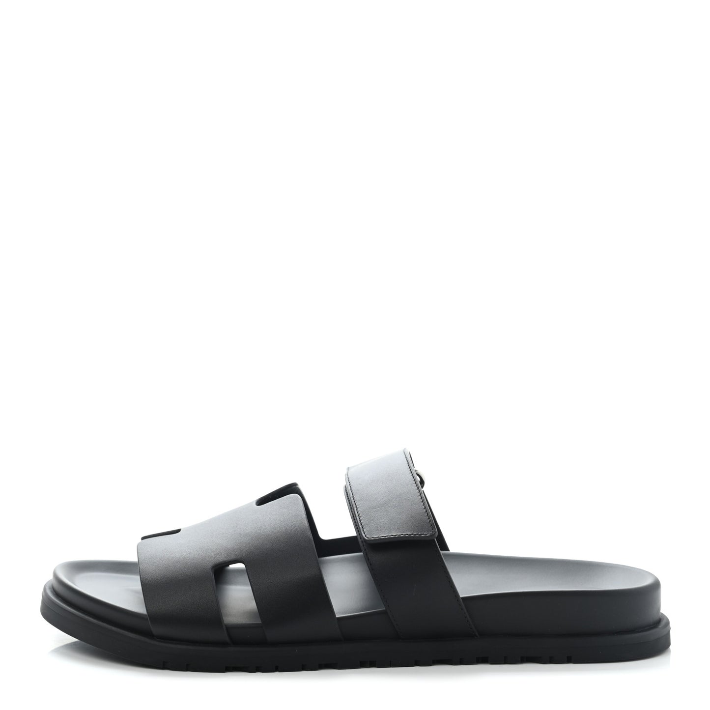 Calfskin Mens Chypre Sandals 45 Black