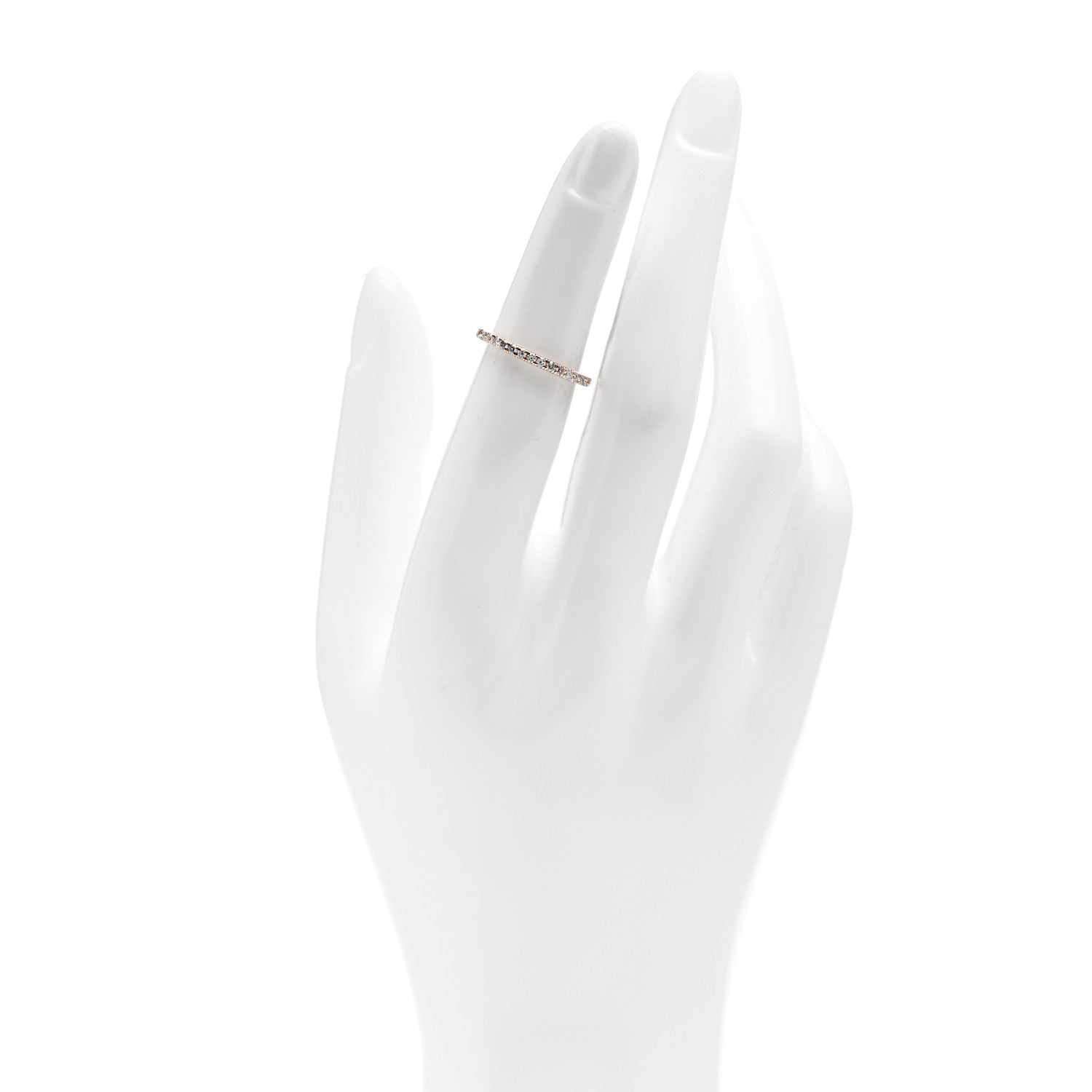 Cartier 18K Pink Gold Diamond 2mm Étincelle de Cartier Wedding Band Ring 48 4.5 2 of 4