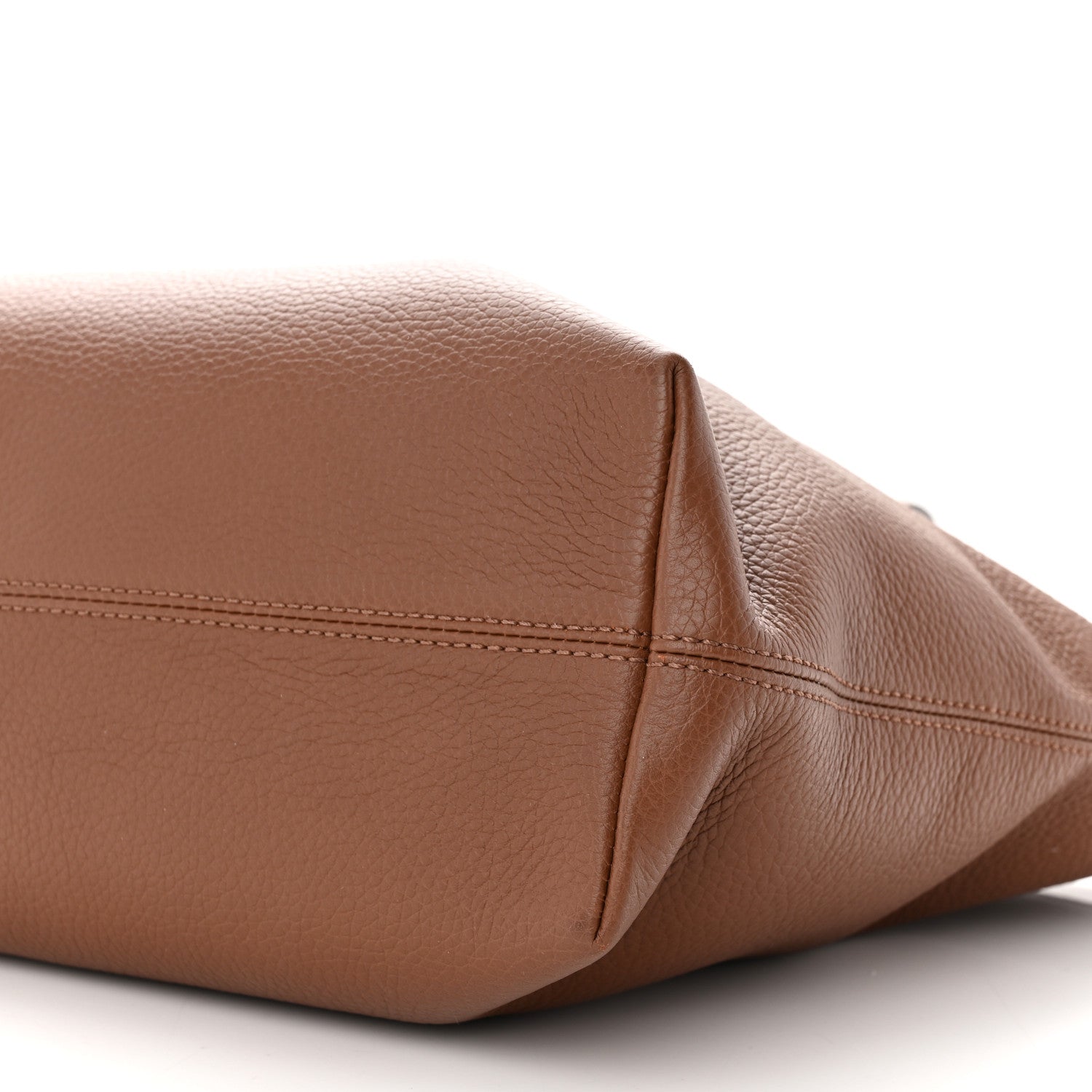 Burberry Calfskin Logo Embossed Medium Ardwell Tote Tan 9 of 9
