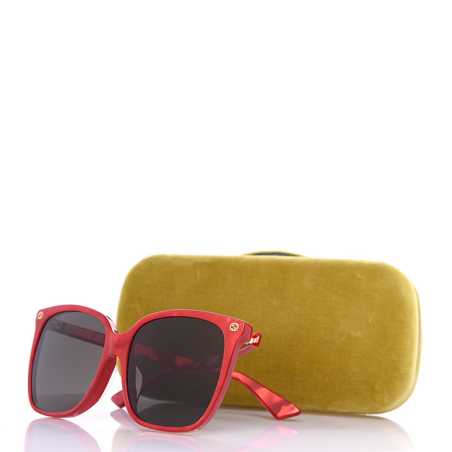 Acetate GG Sunglasses GG0022S Red